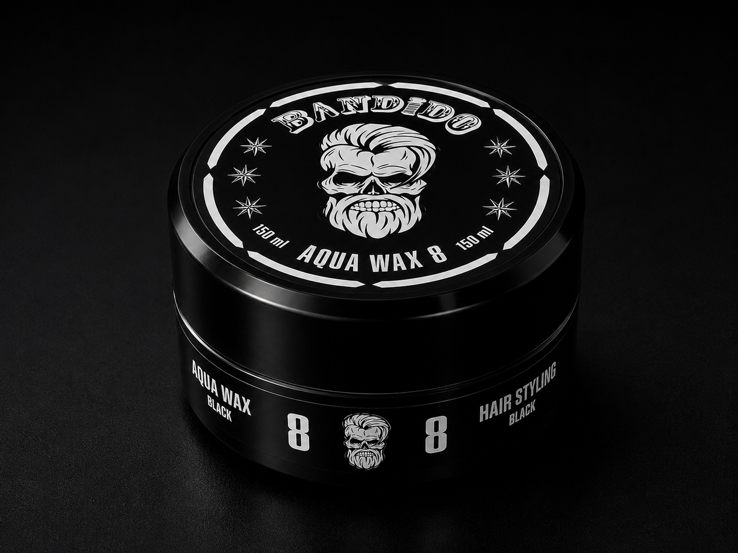Gomina negra de fijación fuerte disponible en Barbería Morchi